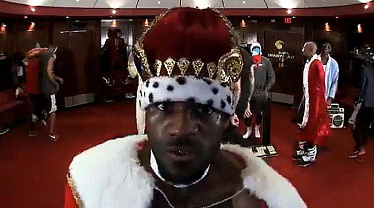 James, Wade i Bosh ballen al ritme del ’Harlem shake’. MIAMI HEAT / YOUTUBE