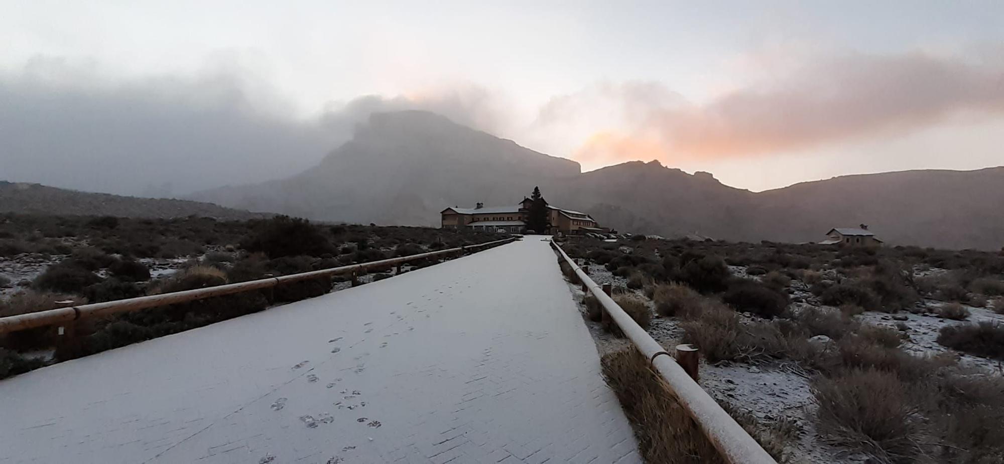 Las imágenes de la nevada en Tenerife