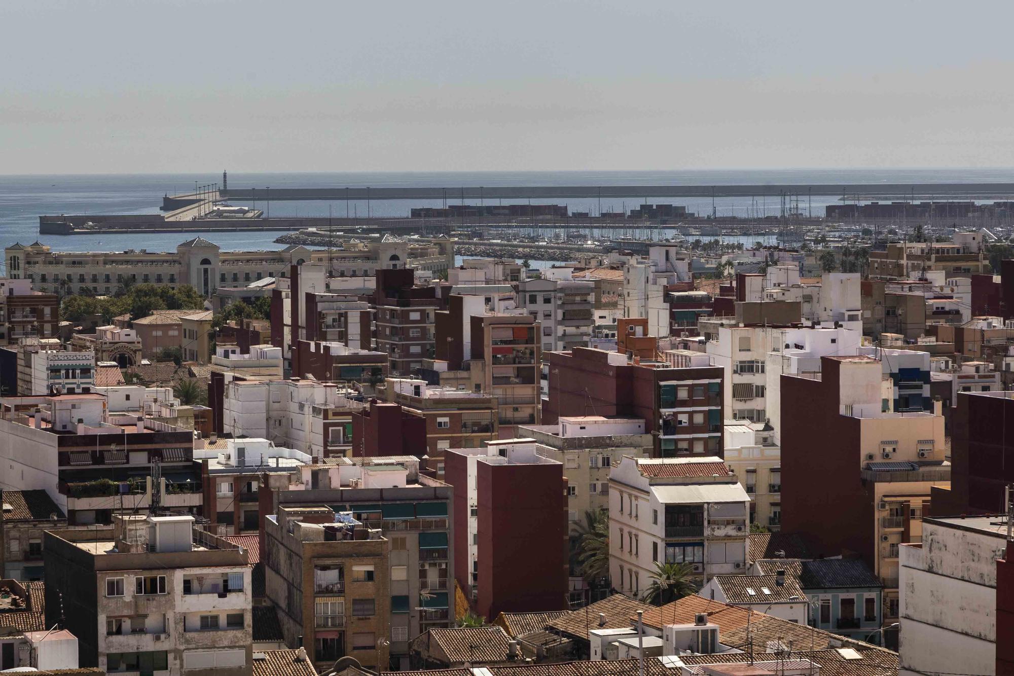 València a vista de pájaro (IV): desde el final de Blasco Ibánez