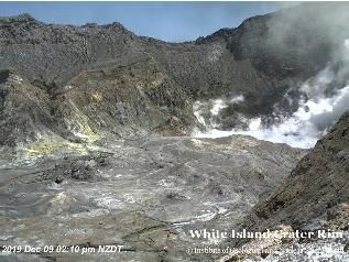 Erupció del volcà Whakaari a Nova Zelanda