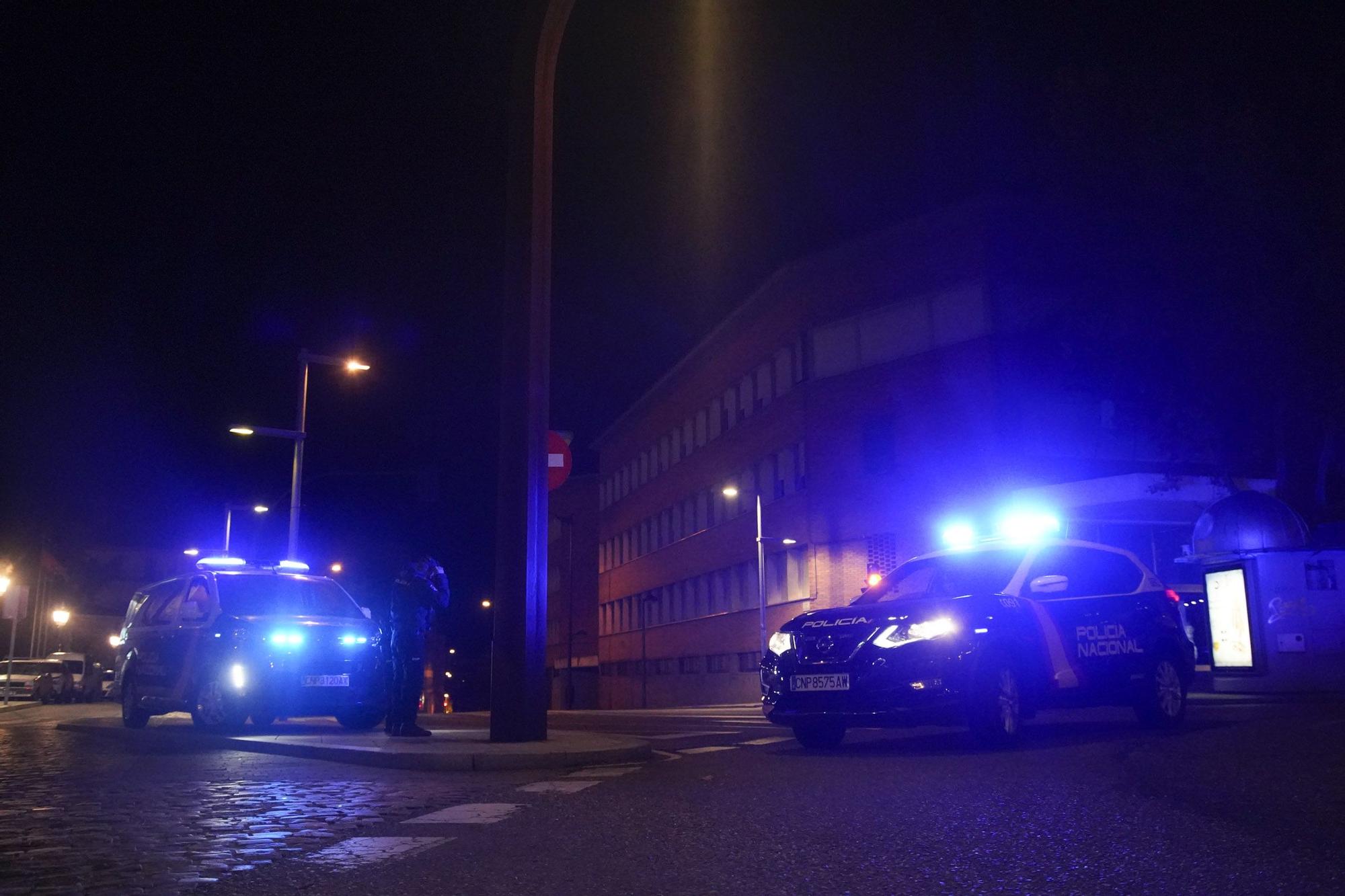 Así vigilan los Fuerzas y Cuerpos de Seguridad el primer toque de queda en Zamora