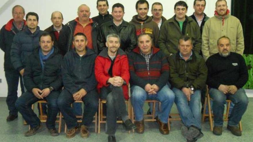 Miembros de la candidatura alternativa, con algunas ausencias.