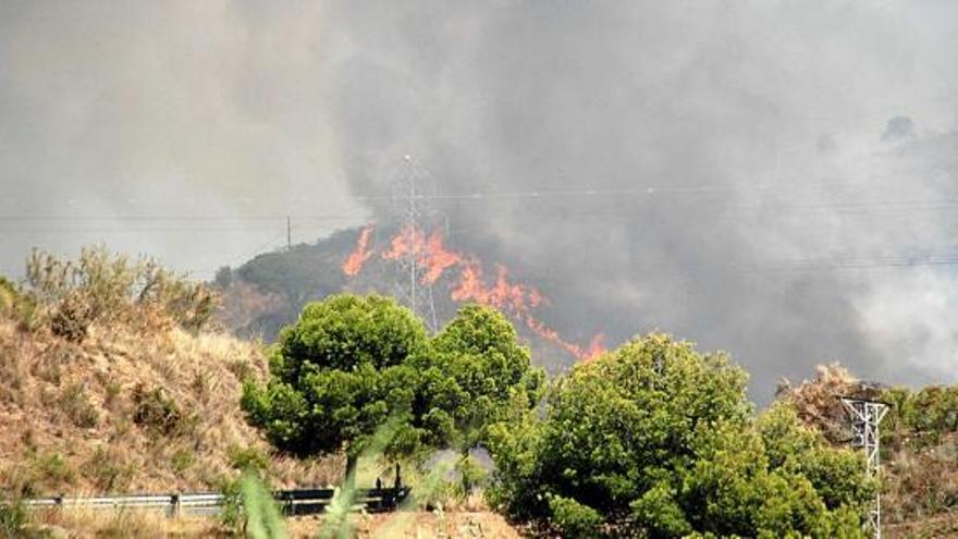 Un incendi crema 18 hectàrees a Barcelona i alarma el veïnat