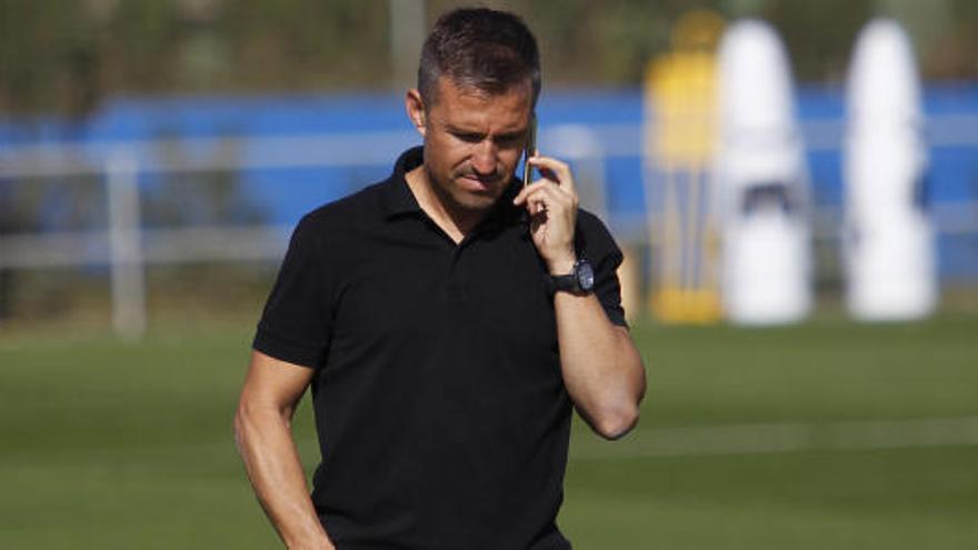 Tito, en el entrenamiento de Buñol de este jueves.