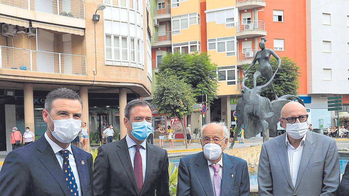 Presentación de la escultura ‘El rapto de Europa’, de José Carrilero.