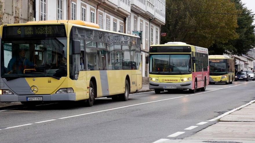 Santiago terá o venres servizos mínimos de autobús pola folga do transporte