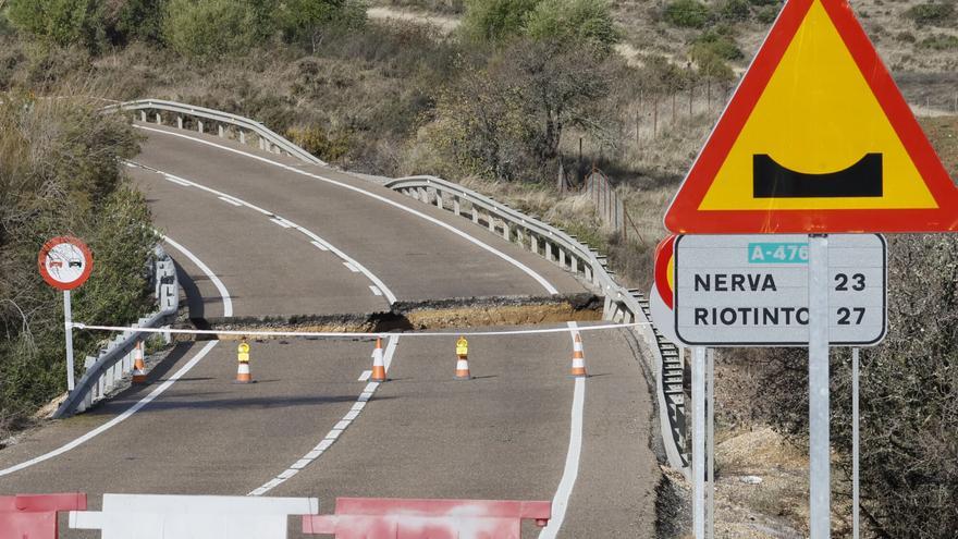 La borrasca Claudia se ceba con las carreteras en Sevilla: Diputación prepara intervenciones en una decena de vías