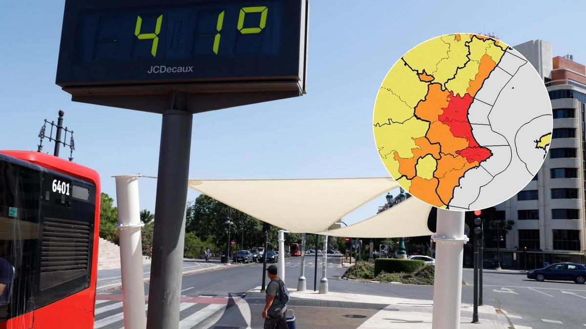 Aemet activa en la Comunitat Valenciana el aviso rojo por calor extremo