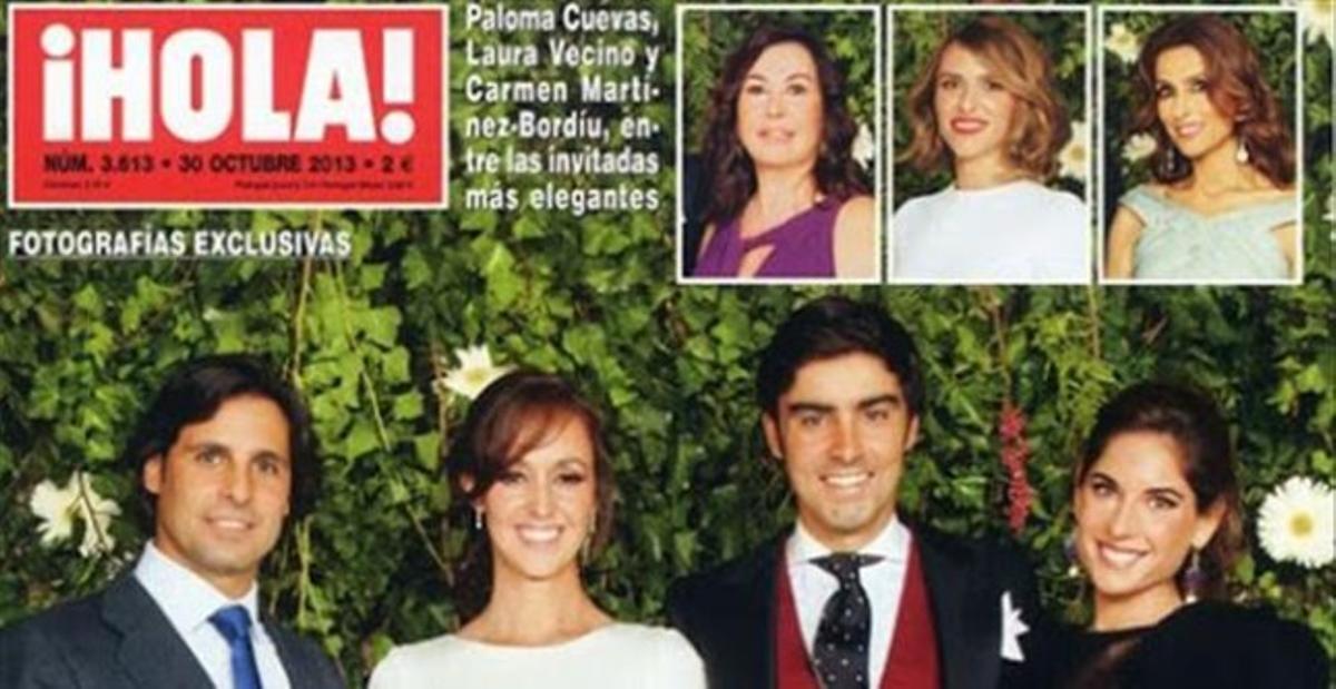 La portada d’’¡Hola!’ mostra el casament taurí de Miguel Ángel Perera i Verónica Gutiérrez, i el retrobament a Estocolm entre Ana Boyer i Fernando Verdasco. La portada d’’¡Hola!’ mostra el casament taurí de Miguel Ángel Perera i Verónica Gutiérrez, i el retrobament a Estocolm entre Ana Boyer i Fernando Verdasco.