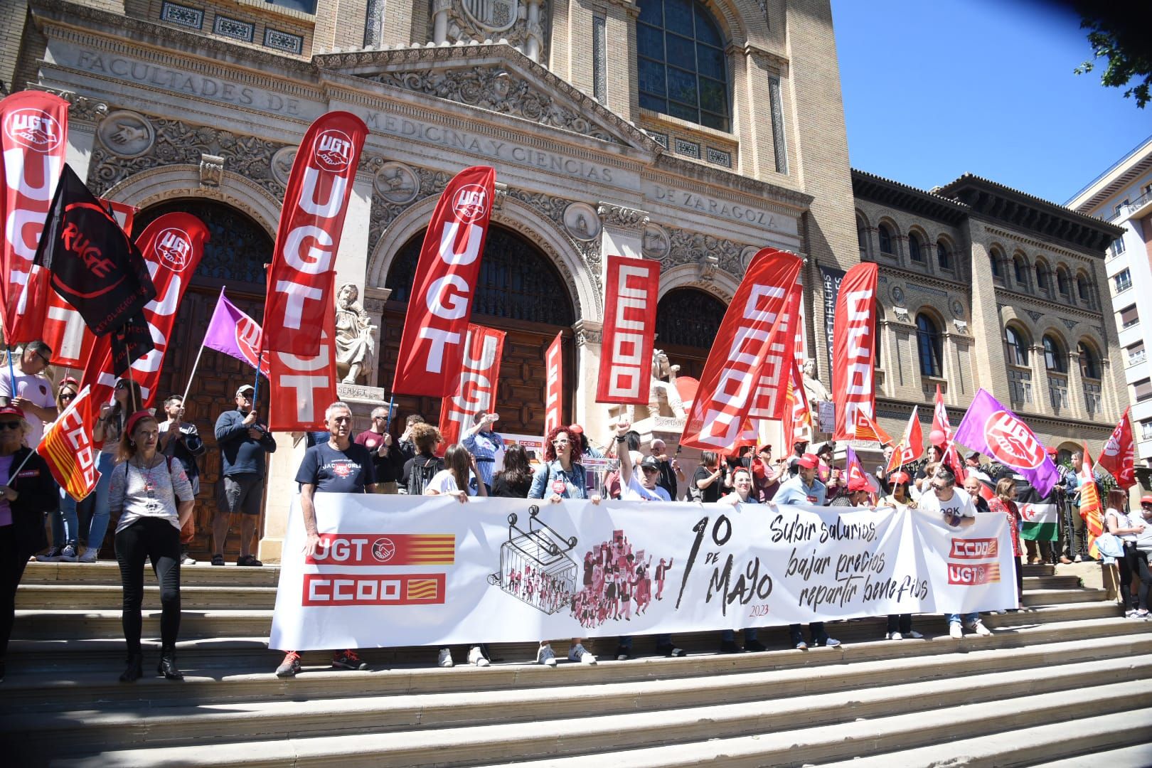 Zaragoza clama por las subidas salariales el 1 de mayo