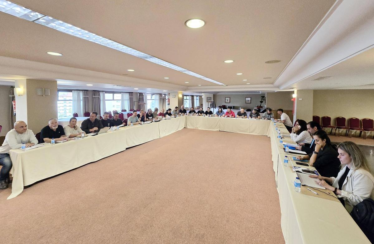 Última mesa negociadora del convenio del metal en la provincia de Pontevedra.