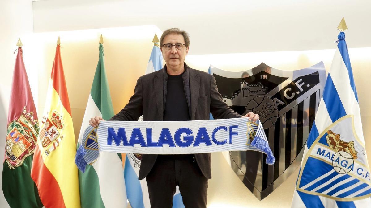 Loren Juarros es el director deportivo del Málaga CF que ha pasado en tres años de Primera RFEF a Primera División.