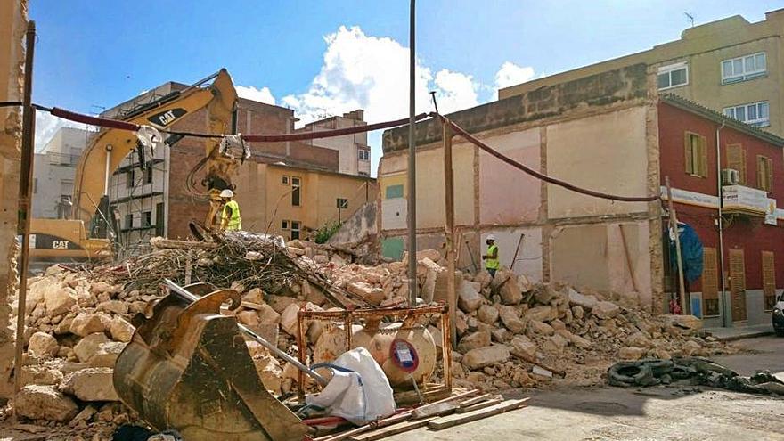 Derribo en el Eixample