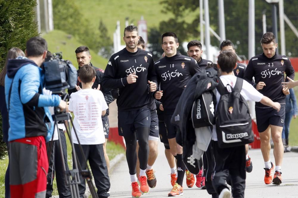 Entrenamiento del Sporting