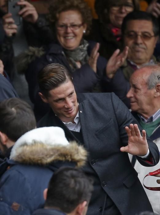 Fernando Torres, en el palco del Vicente Calderón