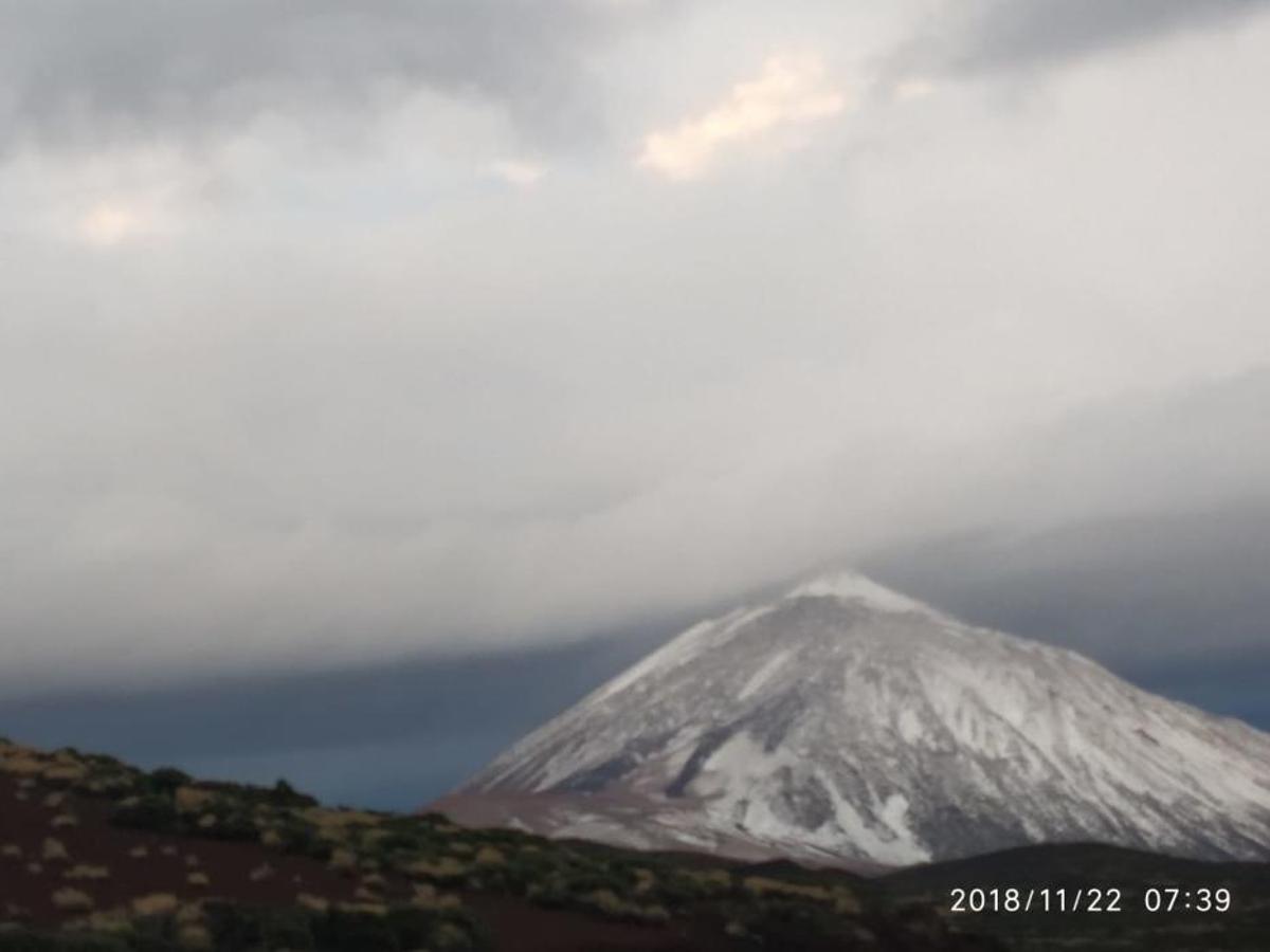 Nieve en el Teide, noviembre 2018