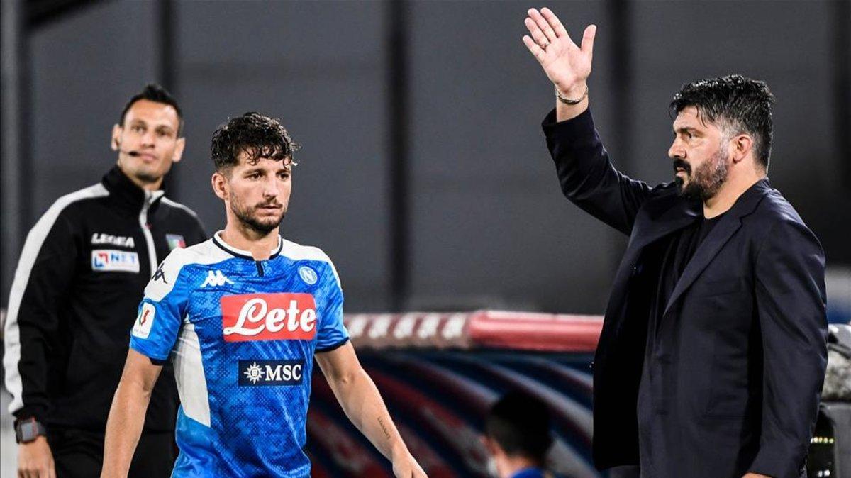 Mertens es la estrella de Gattuso en el Nápoles