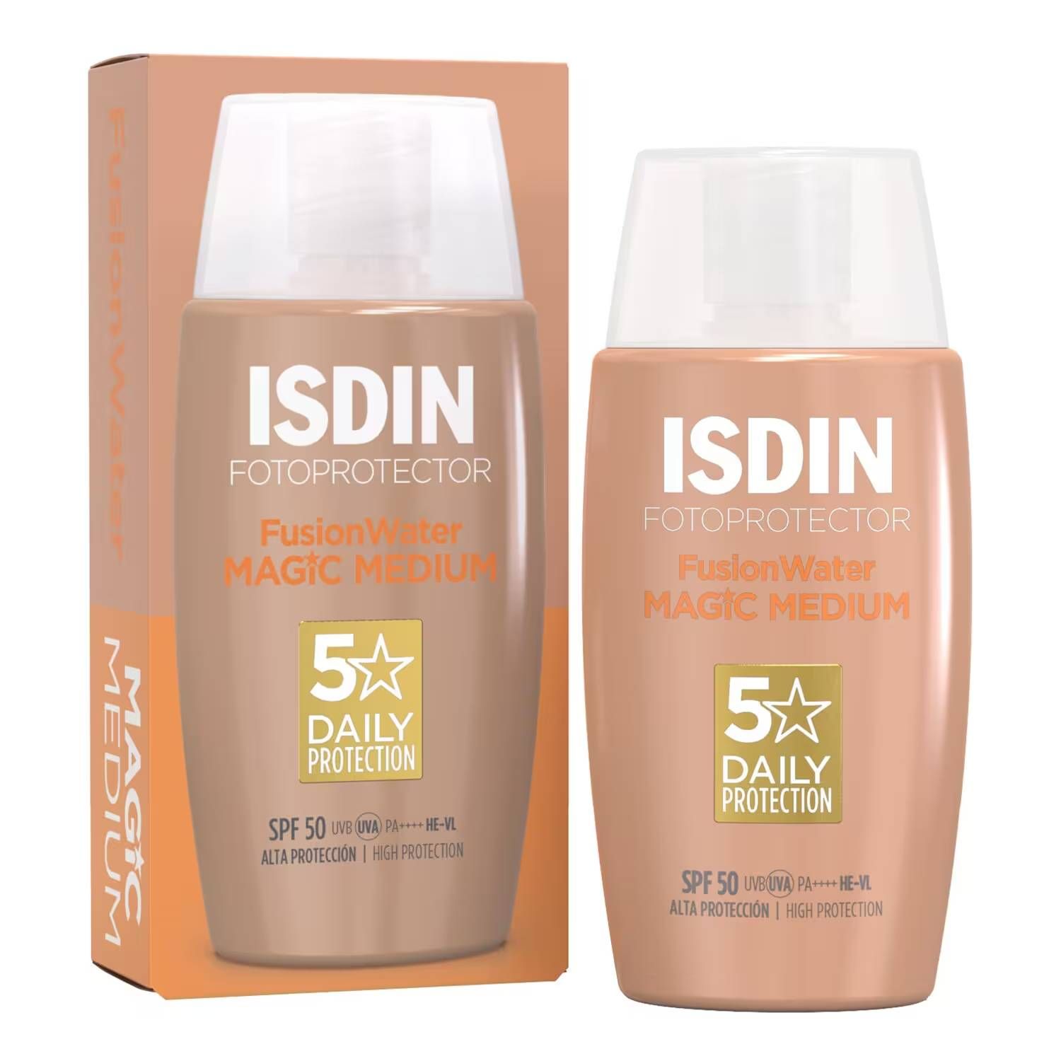 Fotoprotector Fusion Water Color SPF50 de Isdin