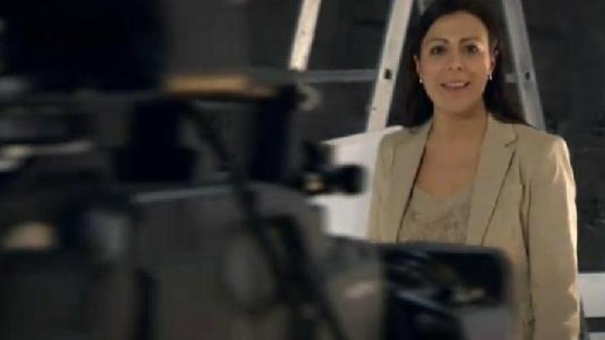 Fotograma del vídeo de la candidata del PP en Ronda, María Paz Fernández.