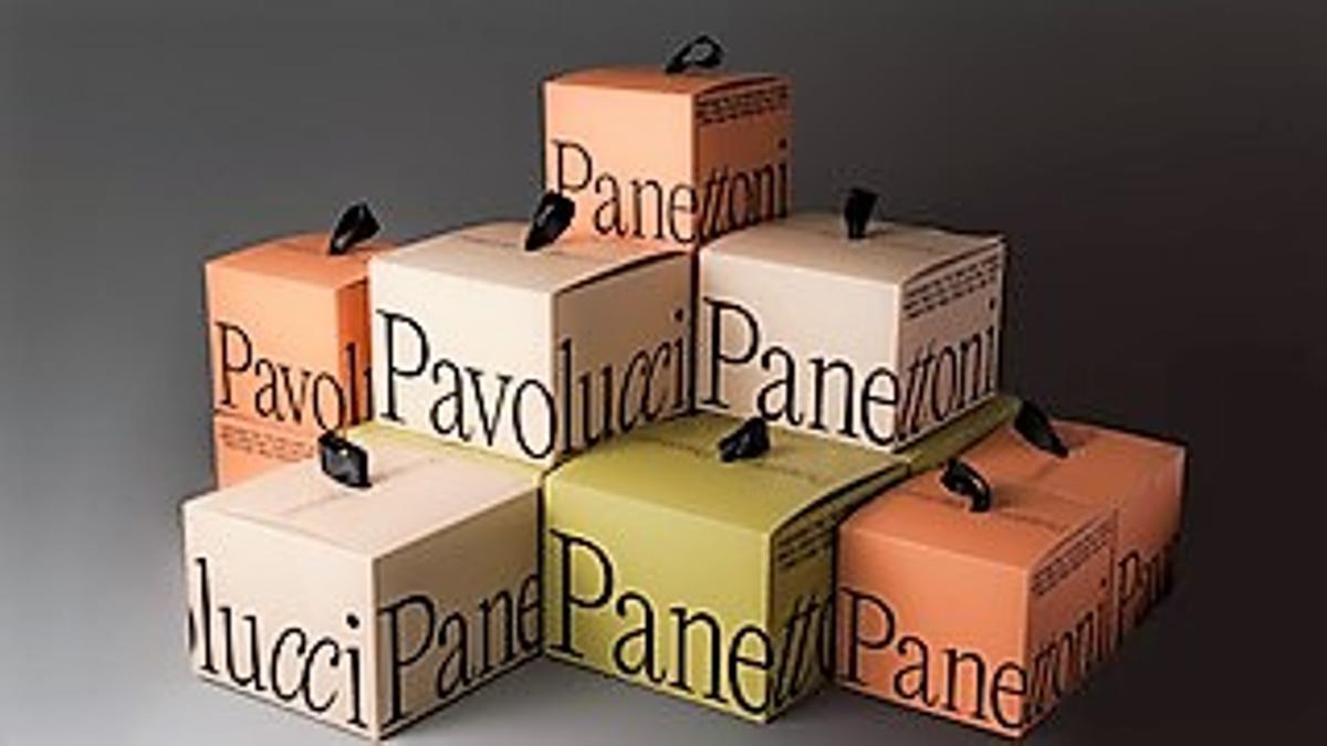 Cajas de 'panettones' de Pavolucci.