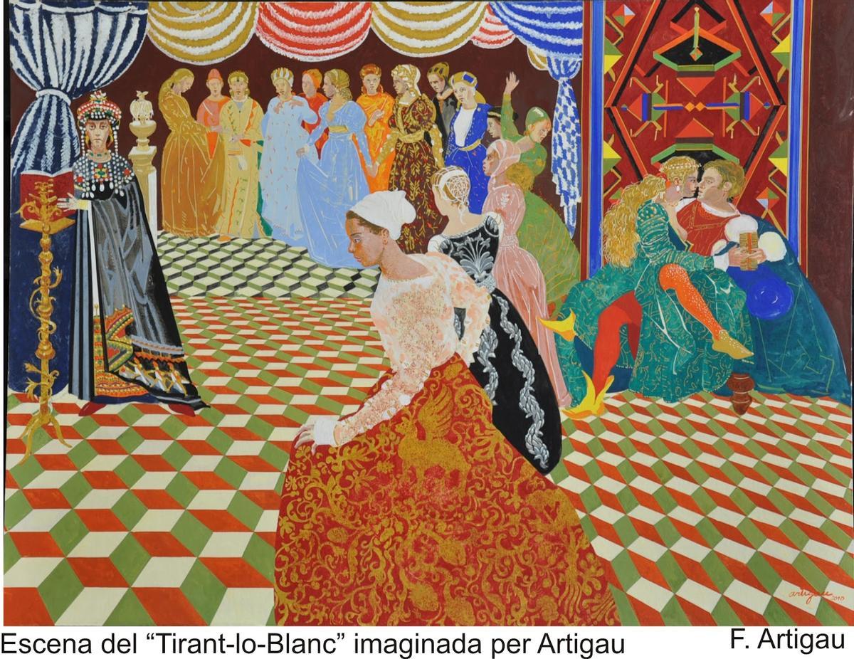 Escena del Tirant según Artigau.
