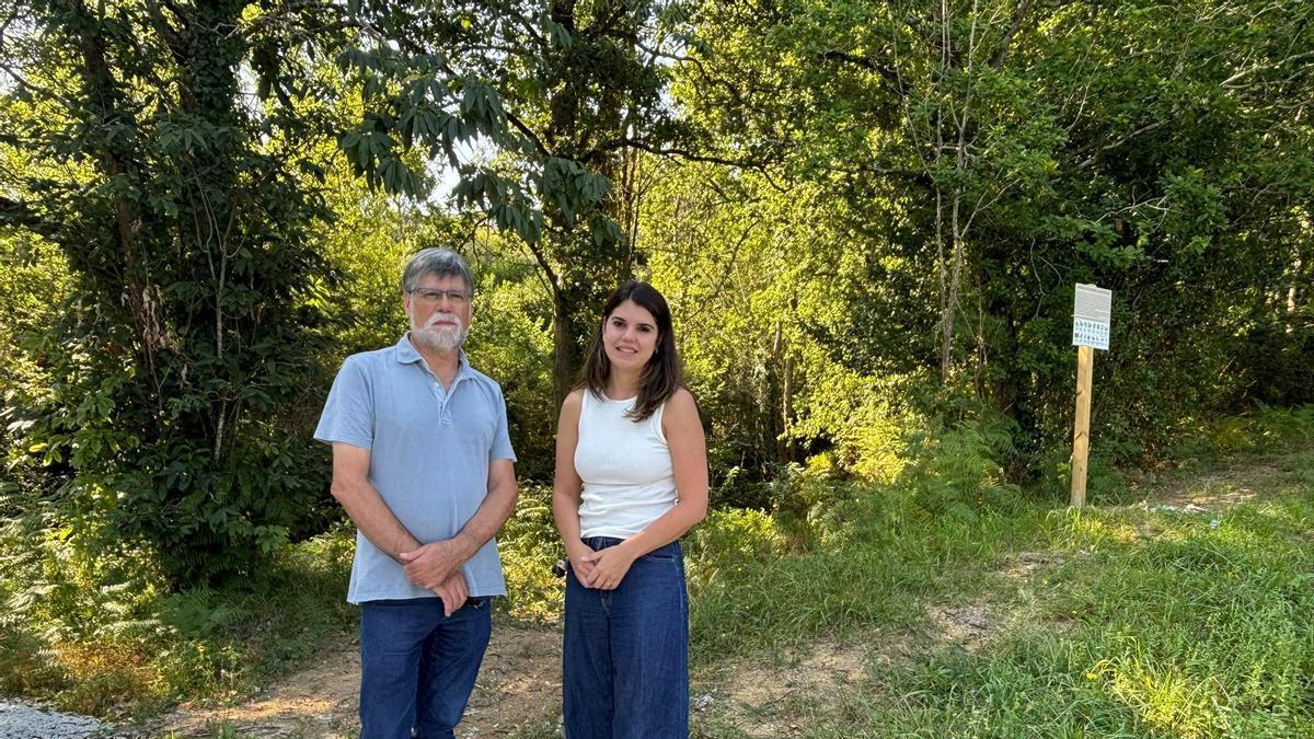 Por la izquierda; Alberto Tirador y Raquel Ruíz en la inauguración.