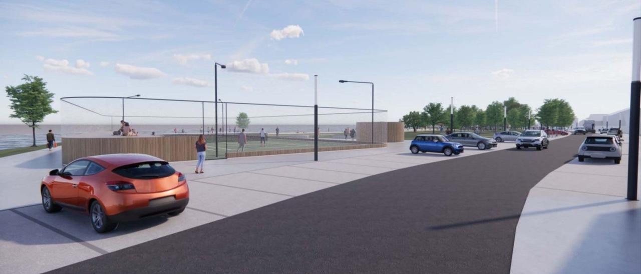 Infografía del proyecto de mejora de San Bartolomé, en Meira.