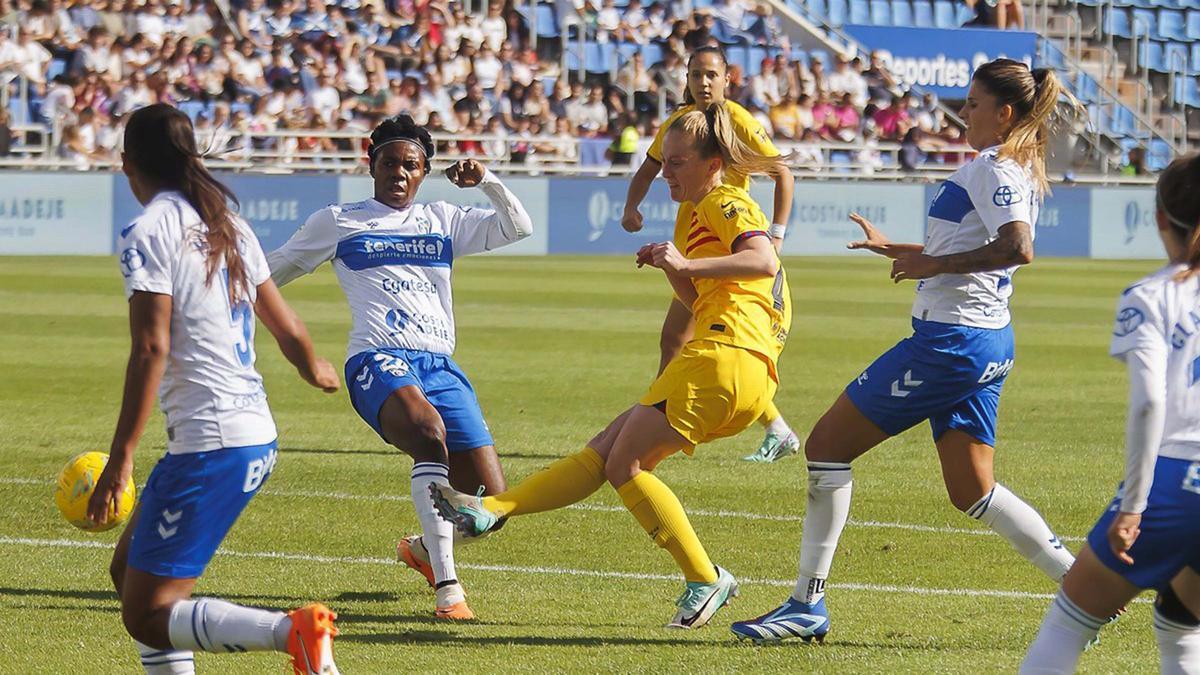 Walsh anotó el segundo gol del Barça en Tenerife