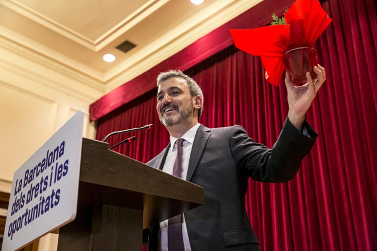 Conferència del candidat a les primàries del PSC, Jaume Collboni, el mes de febrer passat.