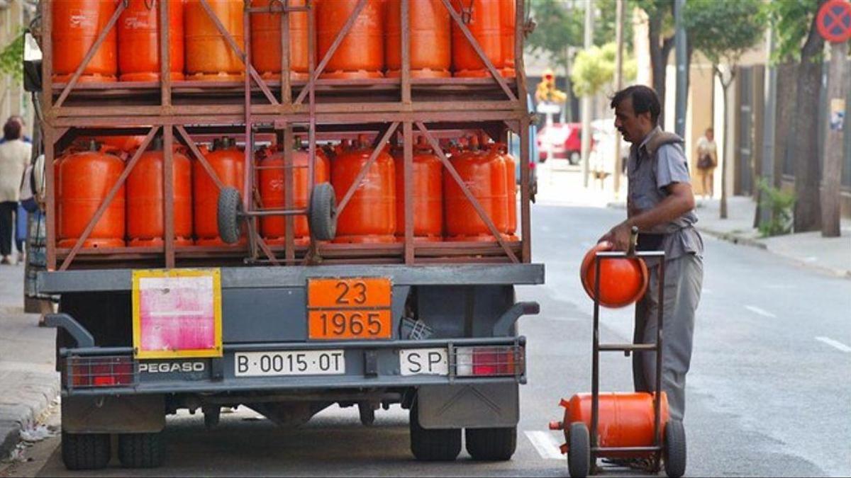 La bombona de butano sube el 4,89% este martes