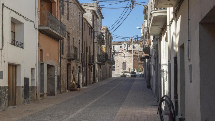 Les obres del carrer Major de Capmany.