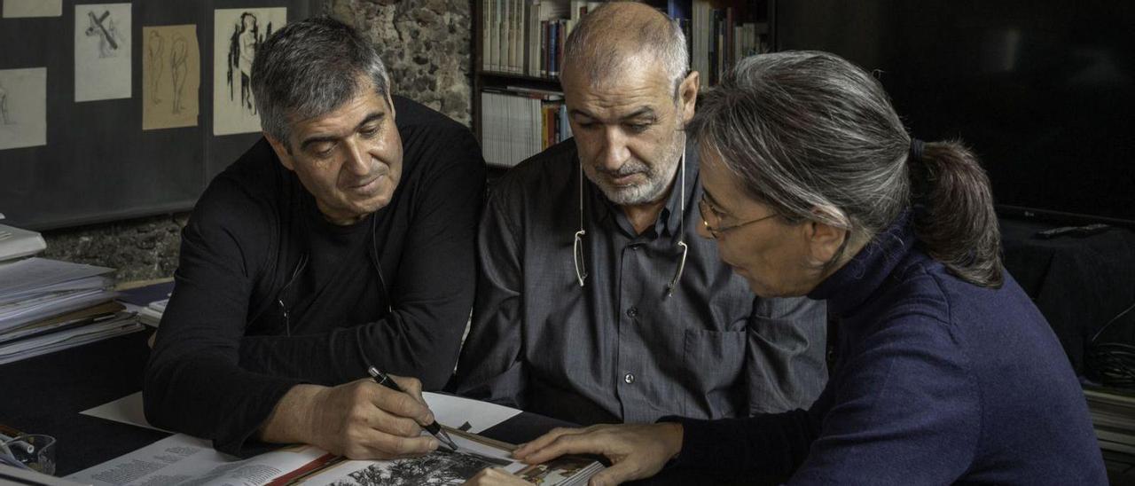 Els tres integrants del bufet olotí d’arquitectura: Rafael Aranda, Ramon Vilalta i Carme Pigem  | ARXIU/RCR