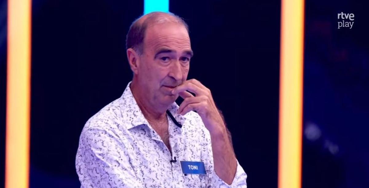 El mallorquín Toni Ruiz durante el concurso 'The Floor'
