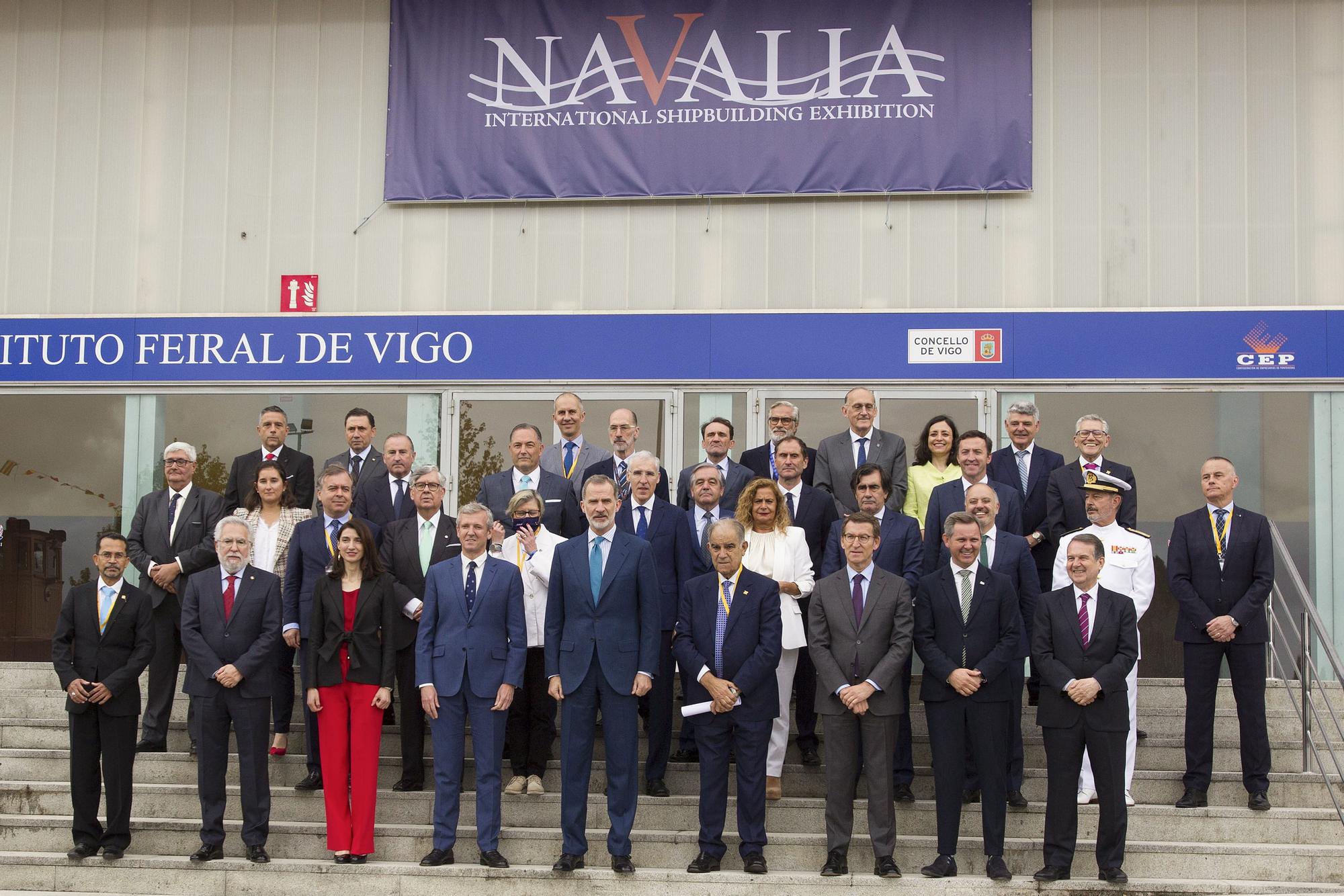 Felipe VI inaugura en Vigo la feria internacional del naval, Navalia