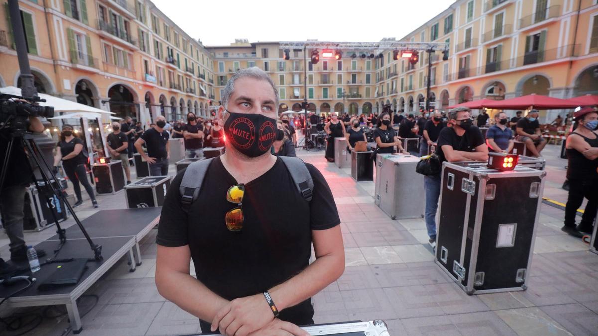 Protesta músicos en Palma