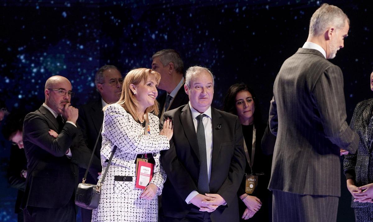 Los reyes Felipe VI y Letizia en la inauguración de Fitur 2026.