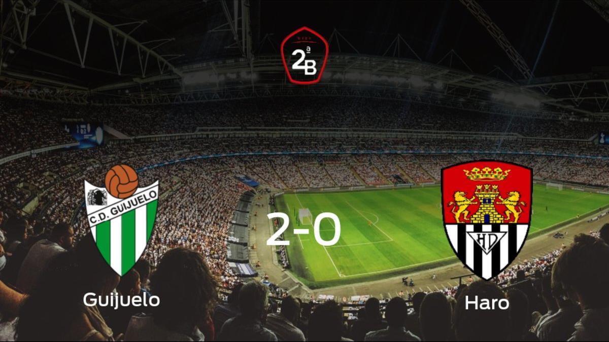 Tres puntos para el equipo local: Guijuelo 2-0 Haro Deportivo