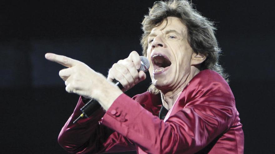 Jagger, en pleno concierto.