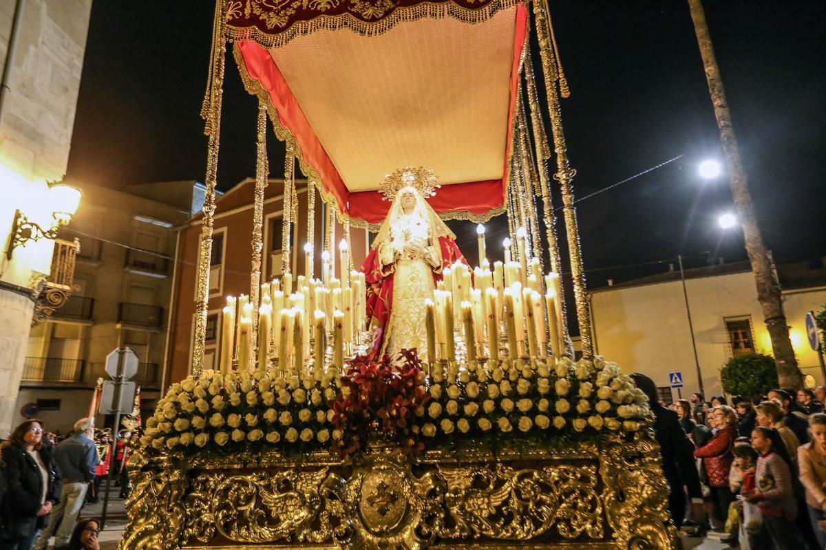La imagen supuso una revolución en las procesiones oriolana