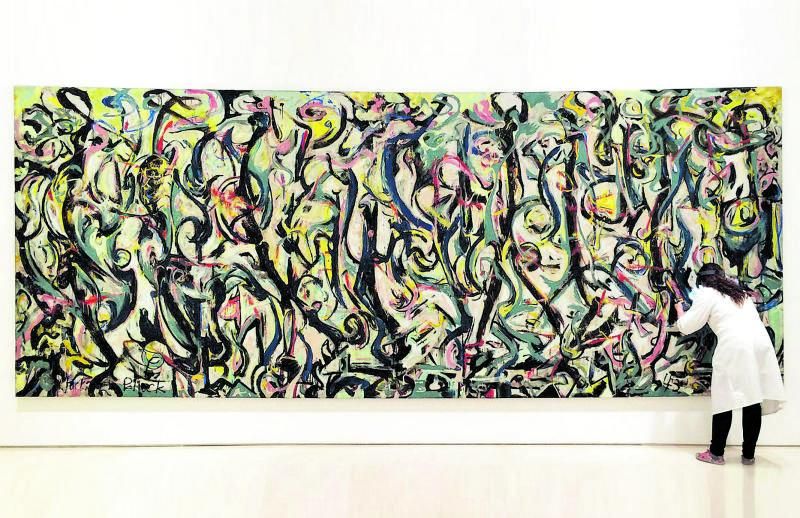 ‘Mural’, la obra más grande de Jackson Pollock, en el Guggenheim de Nueva York. 