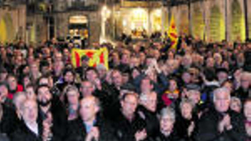 Girona Concentració de suport a Forcadell, que avui declara davant el TSJC