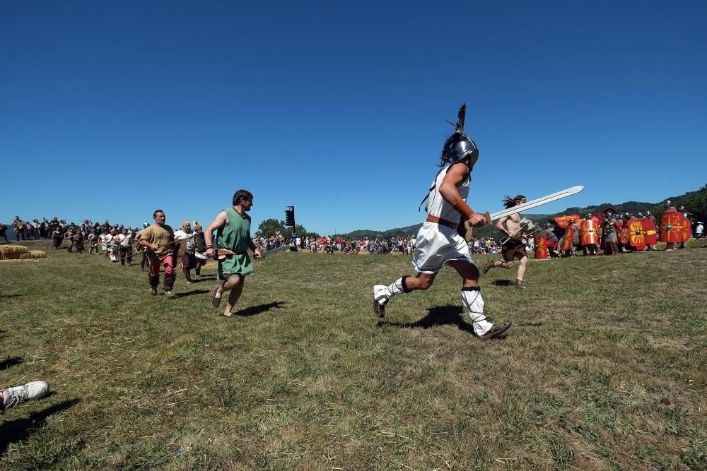 Batalla en la fiesta Astur romana en Carabanzo