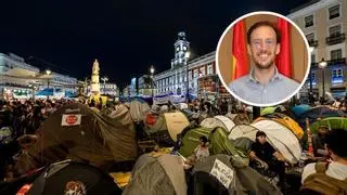 Un nieto de Aurelio Menéndez, marqués de Ibias, voz de la protesta por la vivienda en la Puerta del Sol