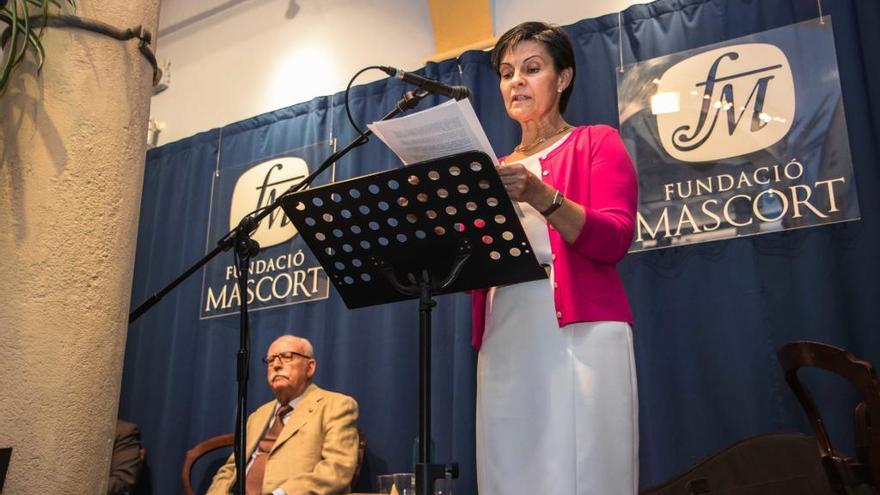 Inés Padrosa i Ramon Mascort durant la inauguració