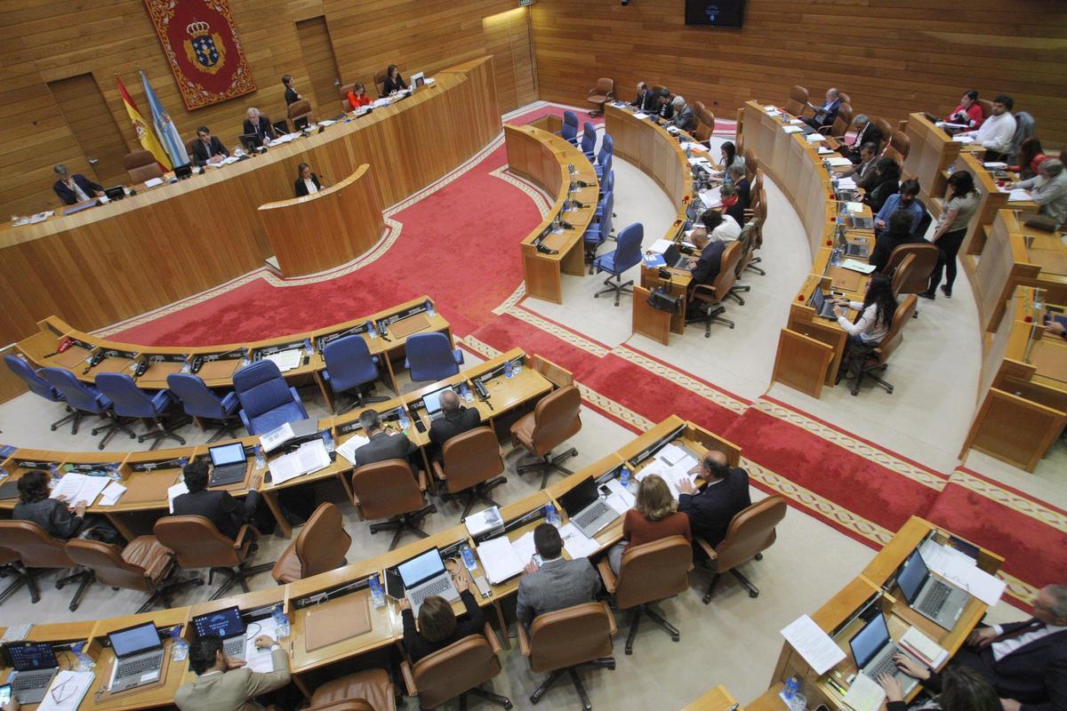 Panorámica del hemiciclo del Parlamento autonómico