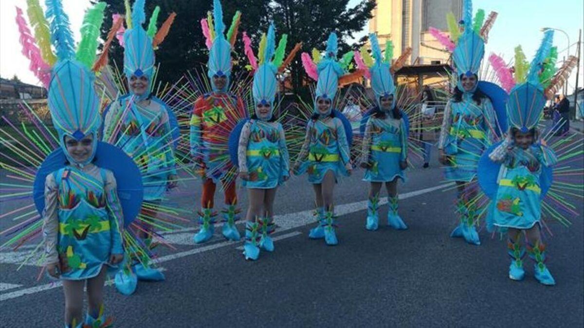 Participantes en un desfile-concurso celebrado en un año anterior en Coria.