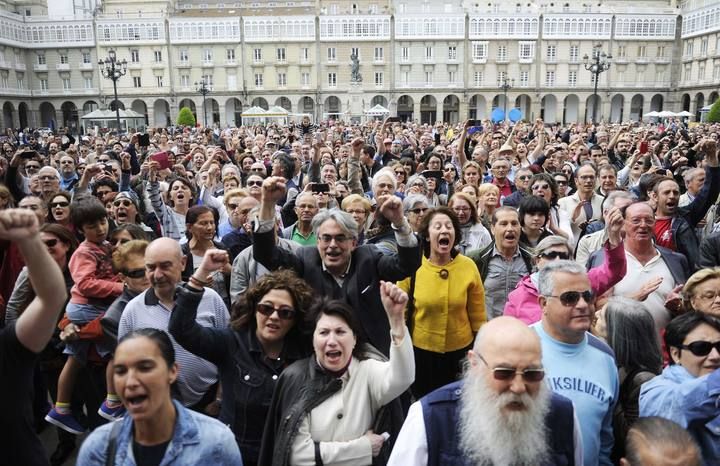 Acto popular en María Pita