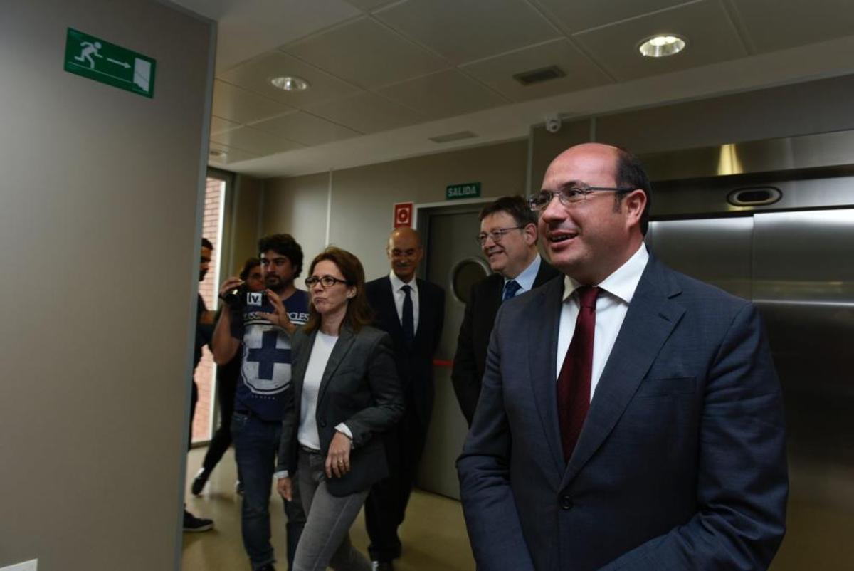 Reunión de Ximo Puig y Pedro Antonio Sánchez en Murcia