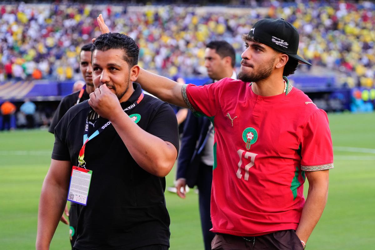 Abde Ezzalzouli presencia el Brasil-Marruecos del Mundial 2026