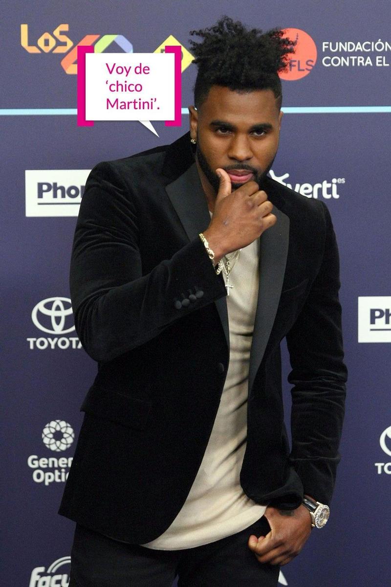 Jason Derulo posa sexy en Los 40 Music Awards